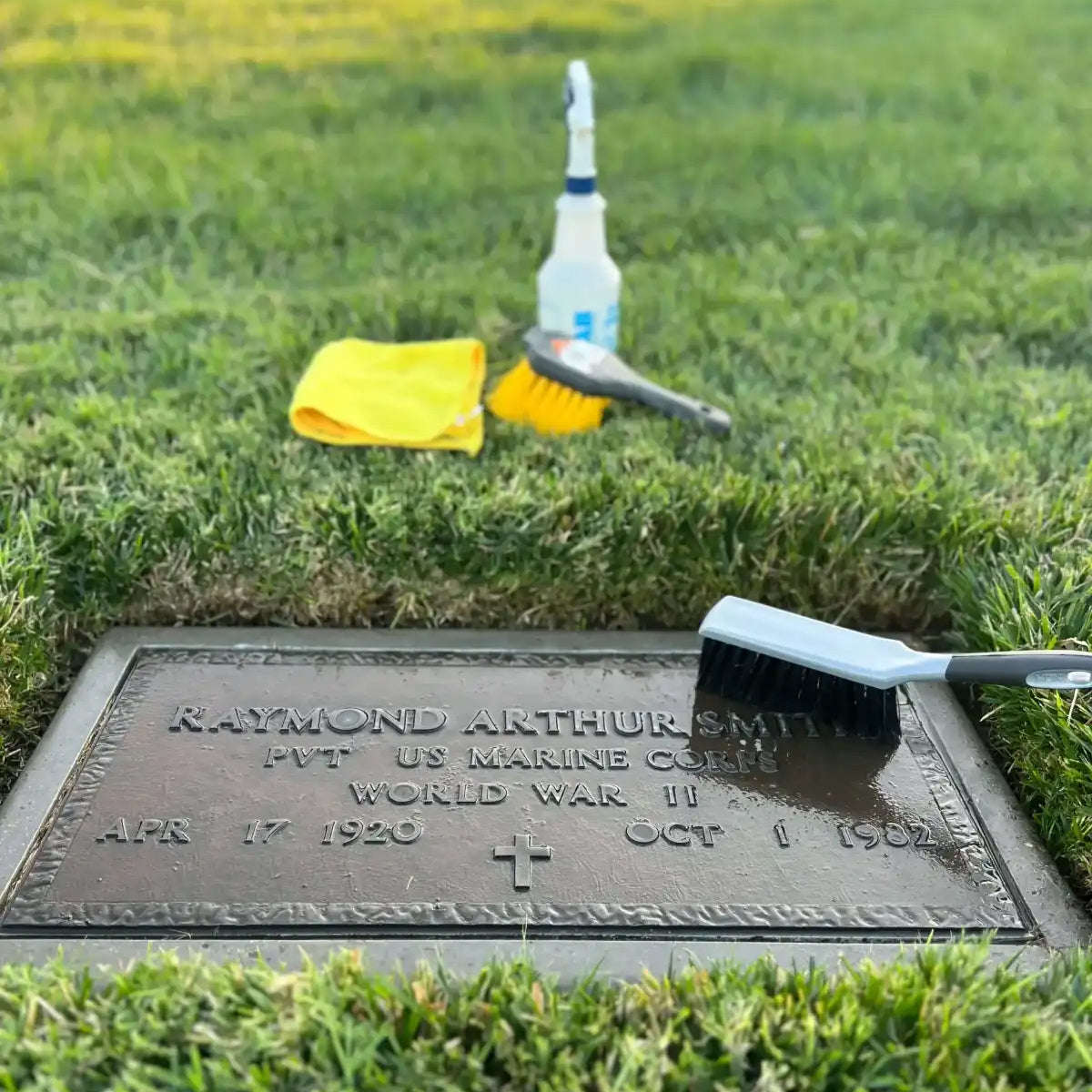 Headstone Cleaning & Flowers